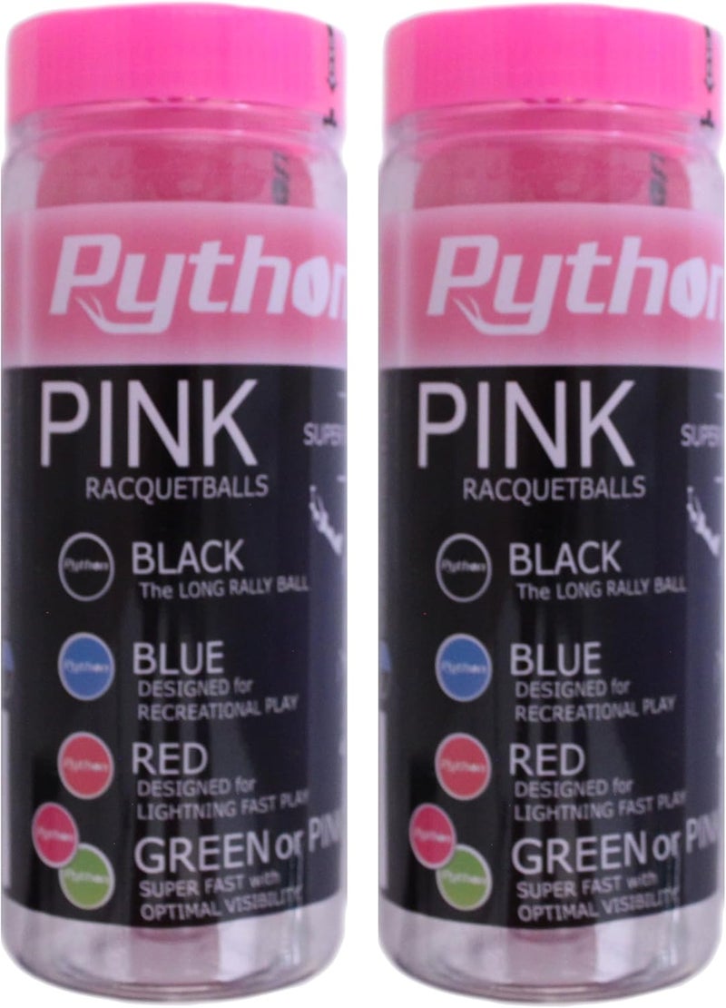 Python Racquetball كرات مضرب بايثون (وردي) (سريعة جداً مع رؤية مثالية) - Image 1